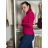 Sveter tenký s rolákom dlhý rukáv dámsky HANNAH (S/M/L ONE SIZE) TALIANSKA MÓDA IMPLP2532030050/DUR S/M/L tmavo ružová