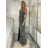 Šaty dlhé elegantné společenské trblietavé bez rukávov dámske MONA (XS/S/M ONE SIZE) TALIANSKA MÓDA IMM25M16486