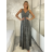 Šaty dlhé elegantné společenské trblietavé bez rukávov dámske MONA (XS/S/M ONE SIZE) TALIANSKA MÓDA IMM25M16486