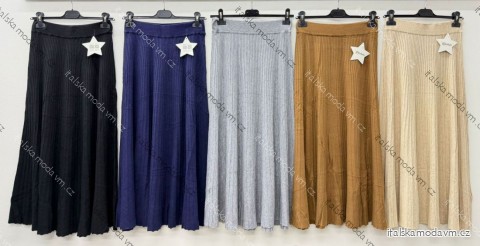 Sukňa dlhá dámska nadrozmer (44/46/48 ONE SIZE) TALIANSKA MÓDA IM425813