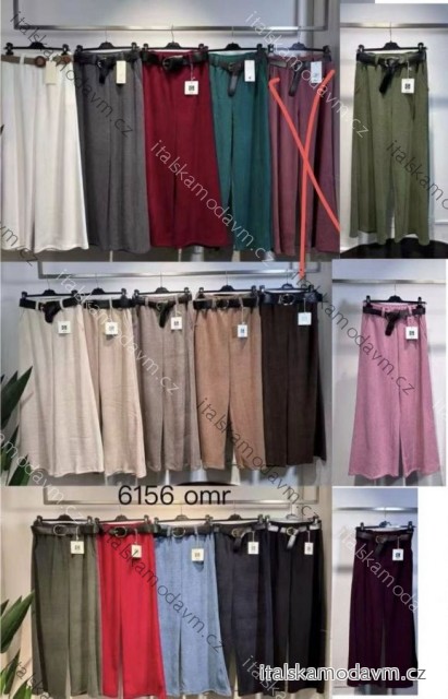 Nohavice elegantné oversize teplé dámske (XS/S/M ONE SIZE) TALIANSKA MÓDA IMM25M6156