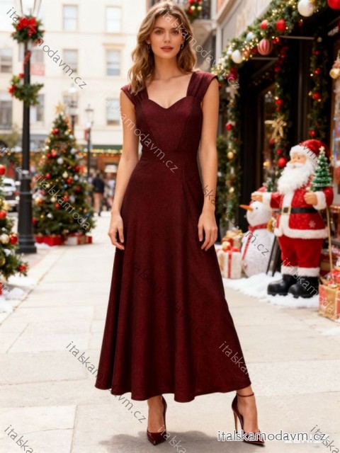 Šaty dlhé spoločenské bez rukávu dámske (S/M/L ONE SIZE) TALIANSKA MÓDA IM425824