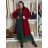 Kabát teplý oversize dlhý rukáv dámsky (M/L/XL ONE SIZE) TALIANSKA MÓDA IMD25260