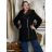 Kabát flaušový na zip s kapucí dámský (M/L/XL ONE SIZE) ITALSKÁ MÓDA IMD24422