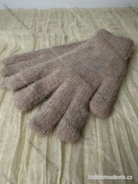 Rukavice prstové dámské (ONE SIZE) AURA.VIA AURA25NK3321/DUR ONE SIZE hnědá