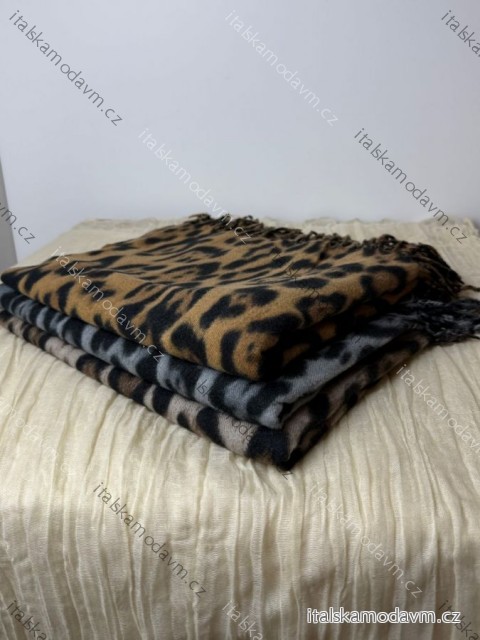 Šál teplá malá dámska leopard (ONE SIZE) ORCHIDEJ ORC25KX110-20/8DUR