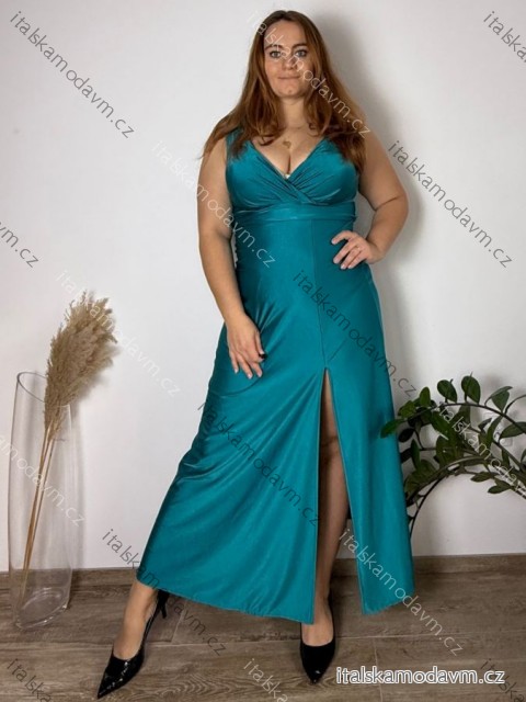 Šaty elegantné dlouhé bez rukávu rukávu dámske SARA (M/L/XL ONE SIZE) TALIANSKA MóDA IM4251146