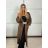 Cardigan dlhý pletený dlhý rukáv dámsky (S/M/L ONE SIZE) TALIANSKA MÓDA IMPLI258091/DU -   šedá tmavá -   S/M/L