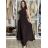 Šaty letné dlhé na ramienka variabilné zaväzovanie dámske (S/M/L/XL ONE SIZE) TALIANSKA MÓDA IMM223000HG/DR tmavo hnedá, S/M/L