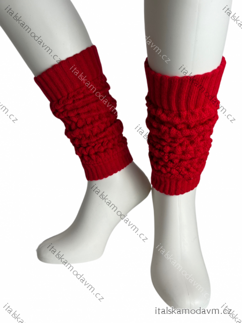 Dámské pletené návleky na nohy (ONE SIZE) POLSKÁ MÓDA DPP25823/DR ONE SIZE červená