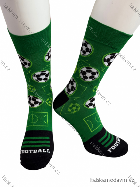 Ponožky veselé obrázkové slabé pánske pre futbalistov (41-43,44-46) POLSKÁ MODA DPP250834/DR