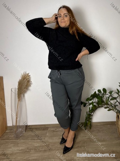 Svetr s rolákem ženilkový dlouhý rukáv dámský AGYS (M/L-XL/2XL) AMBITIONFLY AMB25N372T/DUR M/L Černá