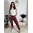 Nohavice strečové dlhé dámske PANTALONE  (S/M/L ONE SIZE) IMPOZ25LV-6318