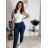 Nohavice strečové dlhé dámske PANTALONE  (S/M/L ONE SIZE) IMPOZ25LV-6318