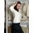 Svetr úpletový 3/4 dlouhý rukáv dámský (S/M/L ONE SIZE) ITALSKÁ MÓDA IMM24M5986-1/DU -   bílá -   S/M/L