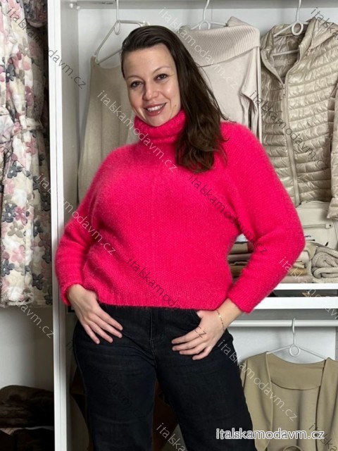 Sveter teplý s rolákem oversize dlhý rukáv dámsky (M/L/XL ONE SIZE) TALIANSKA MODA IMWCT251111/DU