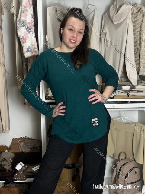 Tunika predĺžená teplá dlhý rukáv dámska MARIKA (M/L/XL ONE SIZE) TALIANSKA MÓDA IMD24382/DU