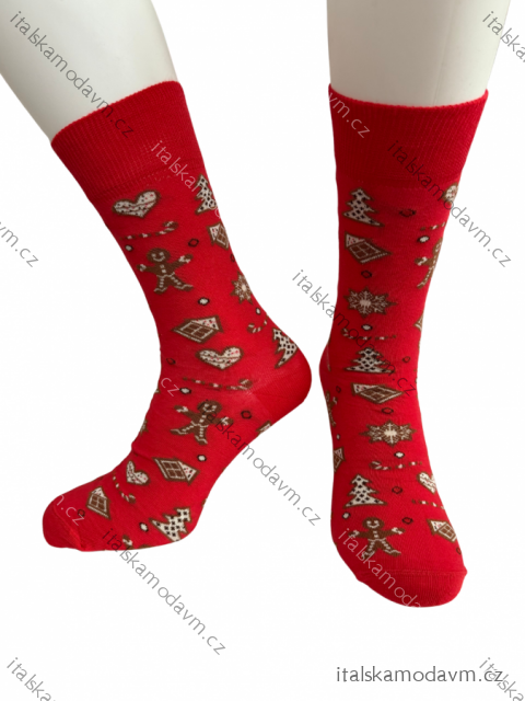 Ponožky veselé vianočné pánske (42-46) POLSKÁ MÓDA DPP250835/DR