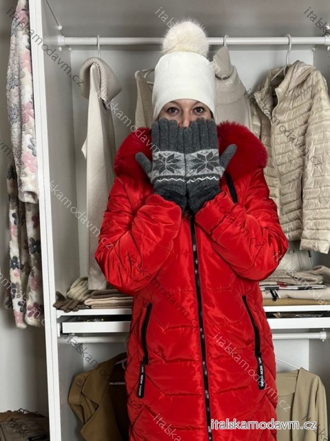 Rukavice prstové dámske (ONE SIZE) AURA. VIA NK6878/DUR ONE SIZE sivá tmavá