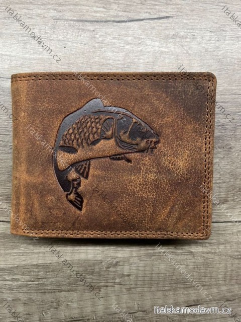 Peňaženka kožená pánska Kutty KUT24104-4/DR ONE SIZE hnedá