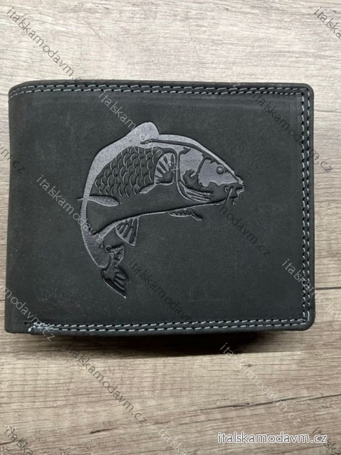 Peňaženka kožená pánska Kutty KUT24104-4/DR ONE SIZE čierna