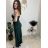 Overal dlouhý elegantní carmen na ramínka dámský (XS/S/M ONE SIZE) ITALSKÁ MÓDA IMWHP25956