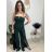 Overal dlouhý elegantní carmen na ramínka dámský (XS/S/M ONE SIZE) ITALSKÁ MÓDA IMWHP25956