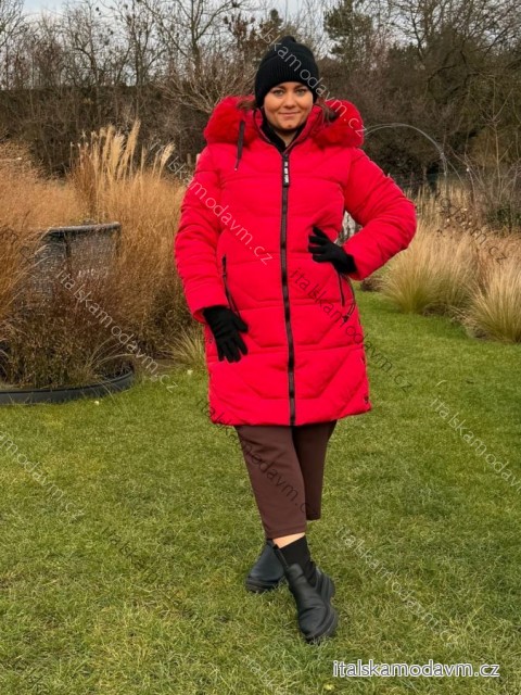 Bunda zimní dámská nadrozměr (3XL-7XL ONE SIZE) SKORP PMW25HH-2405TO/DUR 7XL červená