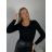 Body teplé dlouhý rukáv dámské (S/M/L ONE SIZE) IMM24M1046/DUR S/M/L Černá