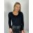 Body teplé dlouhý rukáv dámské (S/M/L ONE SIZE) IMM24M1046/DUR S/M/L Černá