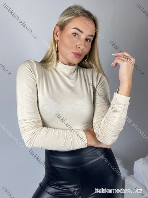 Body dlhý rukáv dámske INNA  (XS/S/M ONE SIZE) TALIANSKA MÓDA IMM25M1147/DU