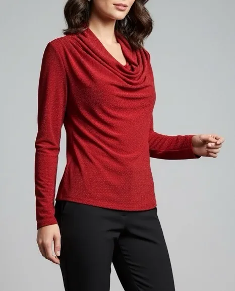 Tričko elegantní třpytivé dlouhý rukáv dámské (S/M/L ONE SIZE) ITALSKÁ MÓDA IMPLI255184