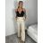 Nohavice dlhé dámske (XS/S/M ONE SIZE) TALIANSKA MÓDA IMPVN258245/DU XS/S/M béžová