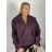 Kabátek krátký oversize dlouhý rukáv dámské (S/M/L ONE SIZE) ITALSKÁ MÓDA IMPLU251111/DU S/M/L fialová