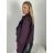 Kabátek krátký oversize dlouhý rukáv dámské (S/M/L ONE SIZE) ITALSKÁ MÓDA IMPLU251111/DU S/M/L fialová