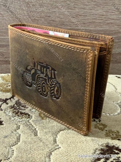 Peňaženka kožená pánska Kutti KUT25884-4/DR ONE SIZE hnedá