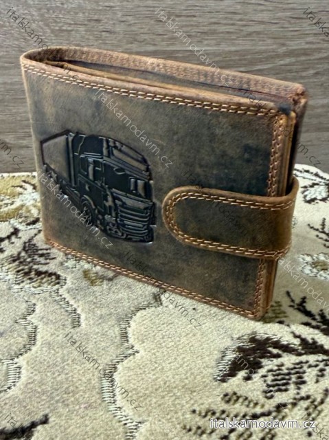Peněženka kožená kamion pánská KUTTI KUT25895-1/DR