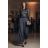 Kalhoty dlouhé elegantní s páskem dámské (S/M/L ONE SIZE) ITALSKÁ MÓDA IMD25327