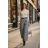Kalhoty dlouhé elegantní s páskem dámské (S/M/L ONE SIZE) ITALSKÁ MÓDA IMD25327