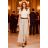 Kalhoty dlouhé elegantní s páskem dámské (S/M/L ONE SIZE) ITALSKÁ MÓDA IMD25327