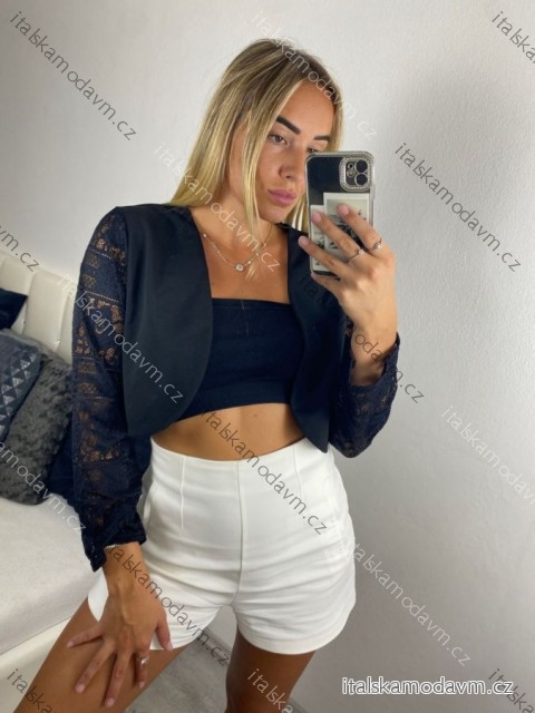 Bolerko krajkové dlhý rukáv dámske (S/M/L ONE SIZE) TALIANSKA MóDA IM324160