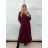 Kabát s opaskom dlhý rukáv dámske (S/M/L ONE SIZE) TALIANSKA MÓDA IMPVN25251008/DU
