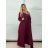 Kabát s opaskom dlhý rukáv dámske (S/M/L ONE SIZE) TALIANSKA MÓDA IMPVN25251008/DU