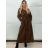 Kabát s opaskom dlhý rukáv dámske (S/M/L ONE SIZE) TALIANSKA MÓDA IMPVN25251008/DU