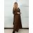 Kabát s opaskom dlhý rukáv dámske (S/M/L ONE SIZE) TALIANSKA MÓDA IMPVN25251008/DU