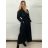 Kabát s opaskom dlhý rukáv dámske (S/M/L ONE SIZE) TALIANSKA MÓDA IMPVN25251008/DU
