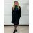 Kabát dlouhý rukáv dámské (S/M/L ONE SIZE) ITALSKÁ MÓDA IMPVN2525994/DU S/M/L tmavě hnědá