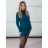 Šaty úpletové s rolákom dlhý rukáv dámske (S/M/L ONE SIZE) TALIANSKA MÓDA IMPBB23Z5186/DU S/M/L hnedá