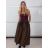 Sukňa dlhá dámska (S/M/L ONE SIZE) TALIANSKA MÓDA IMM25M8019/DU S/M/L hnedá