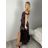 Šaty dlouhé společenské carmen dámské (S/M/L ONE SIZE) ITALSKÁ MÓDA IM3250007